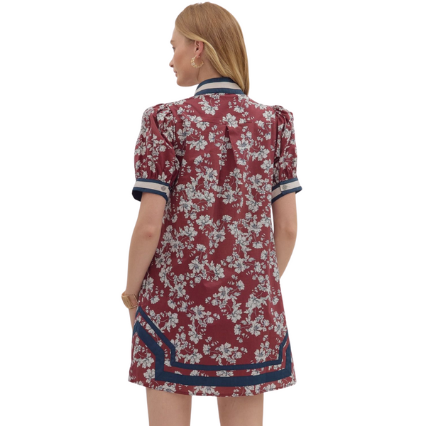 Mindy Burgundy Dress