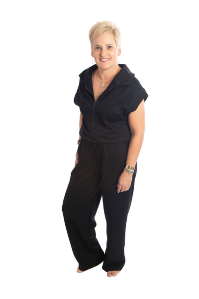 Scuba Half Zip Jumpsuit