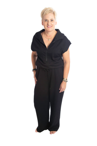 Scuba Half Zip Jumpsuit