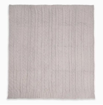 Braided Cable Knit Luxury Soft Throw Blanket