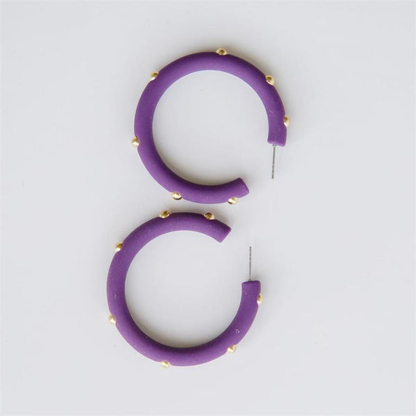 Candace Plum Earrings
