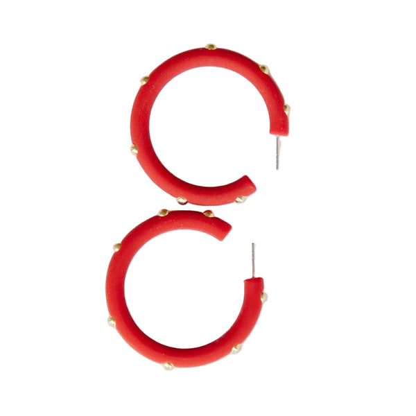 Candace Red Earrings