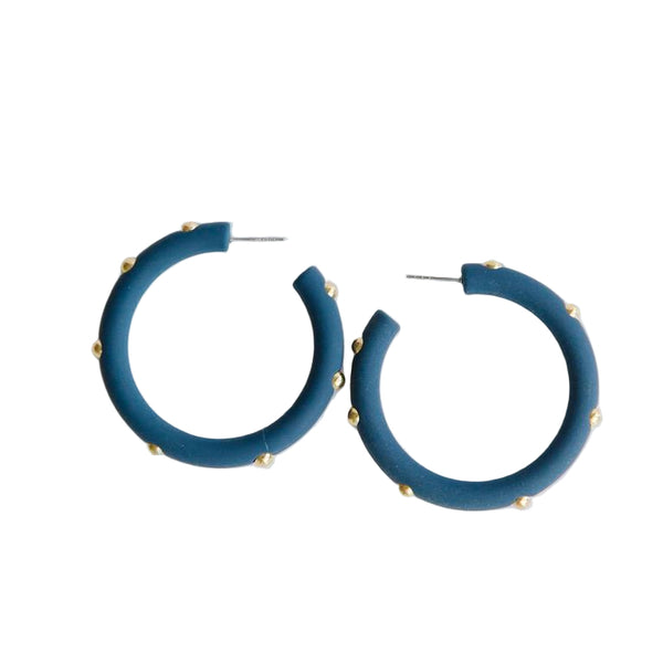 Candace Navy Earrings