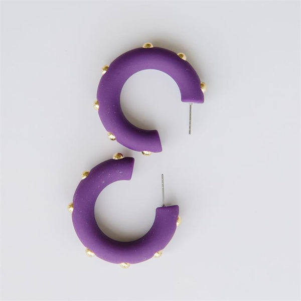 Candace Plum Earrings