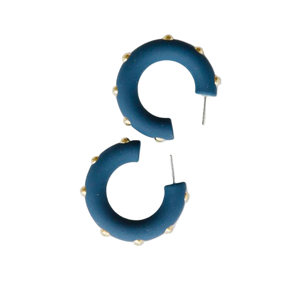 Candace Navy Earrings
