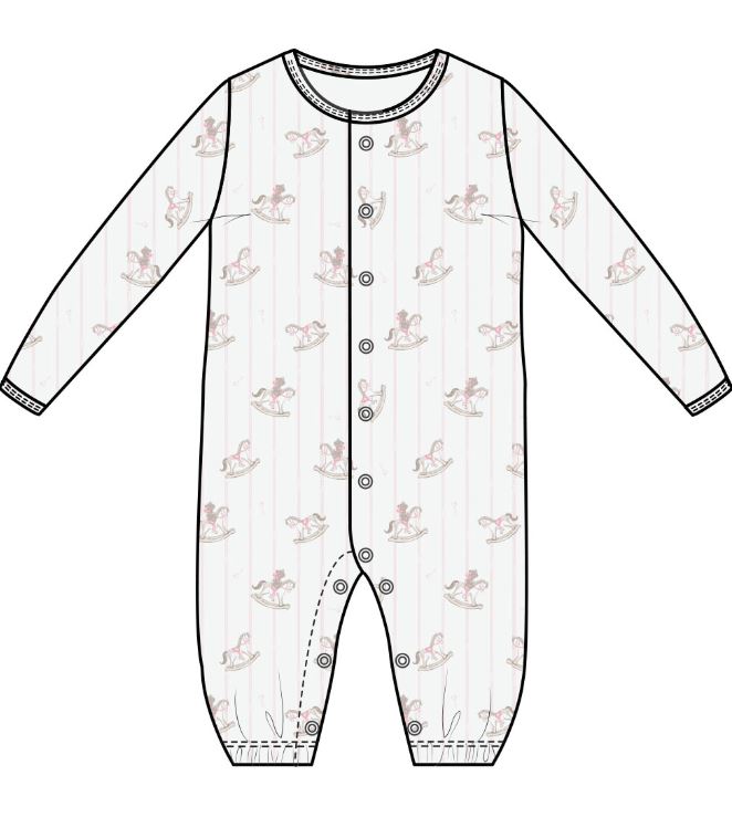 Blue Striped Rocking Horse Gown main image 1