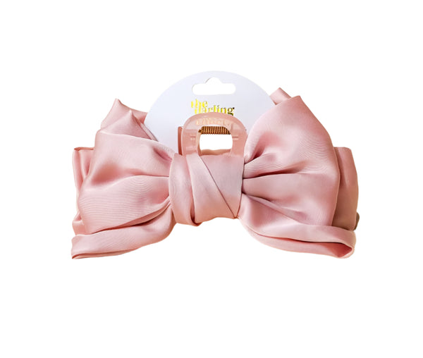 Satin Bow Claw Clip
