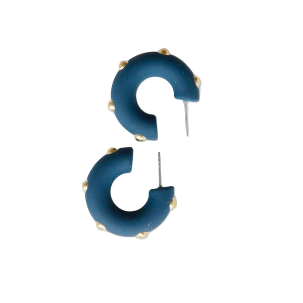 Candace Navy Earrings