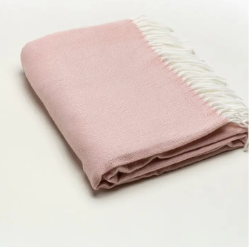 Herringbone Fringe Throw Blanket