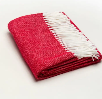 Herringbone Fringe Throw Blanket