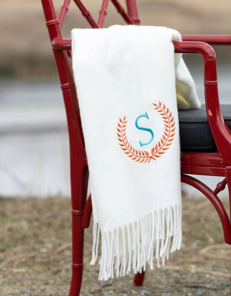 Herringbone Fringe Throw Blanket
