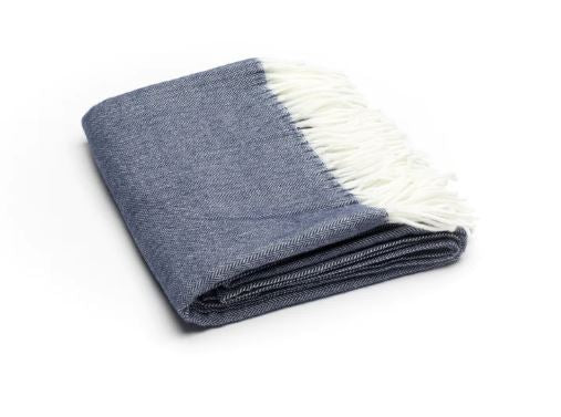 Herringbone Fringe Throw Blanket