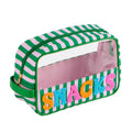 "Snacks" Zip Pouch - Green