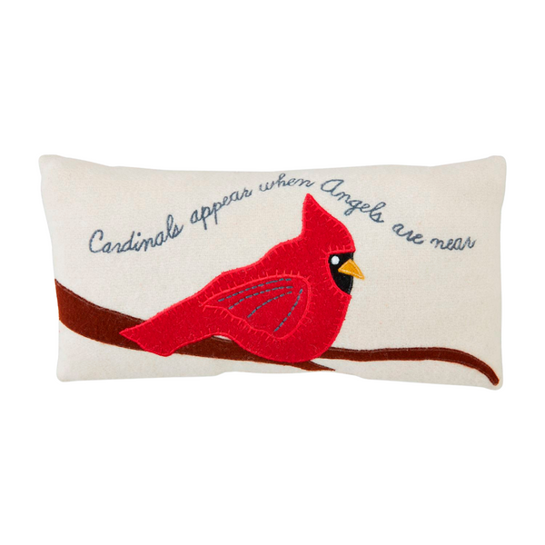 Always Cardinal Felt Pillow
