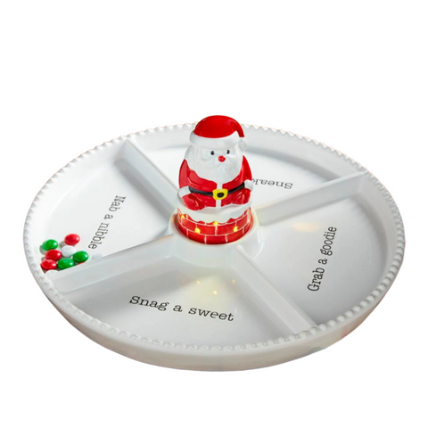 Santa Chimney Light-Up Sitter