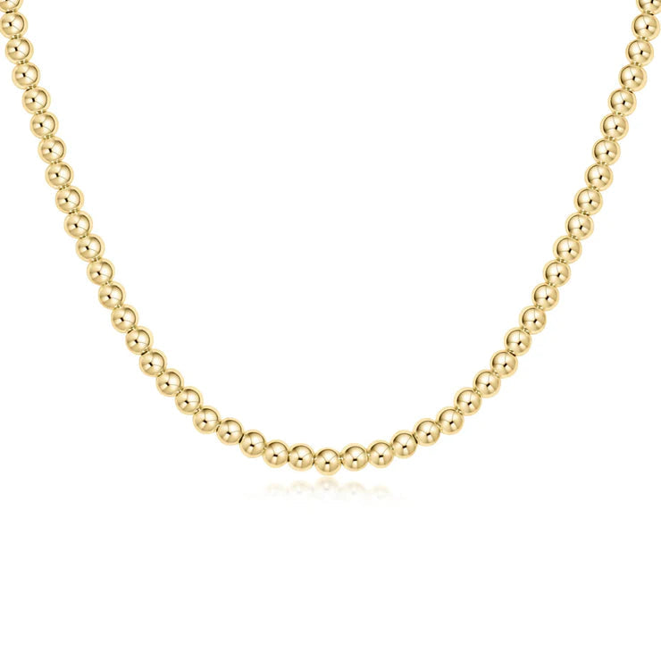 17" Choker Classic Gold - 4mm Bead