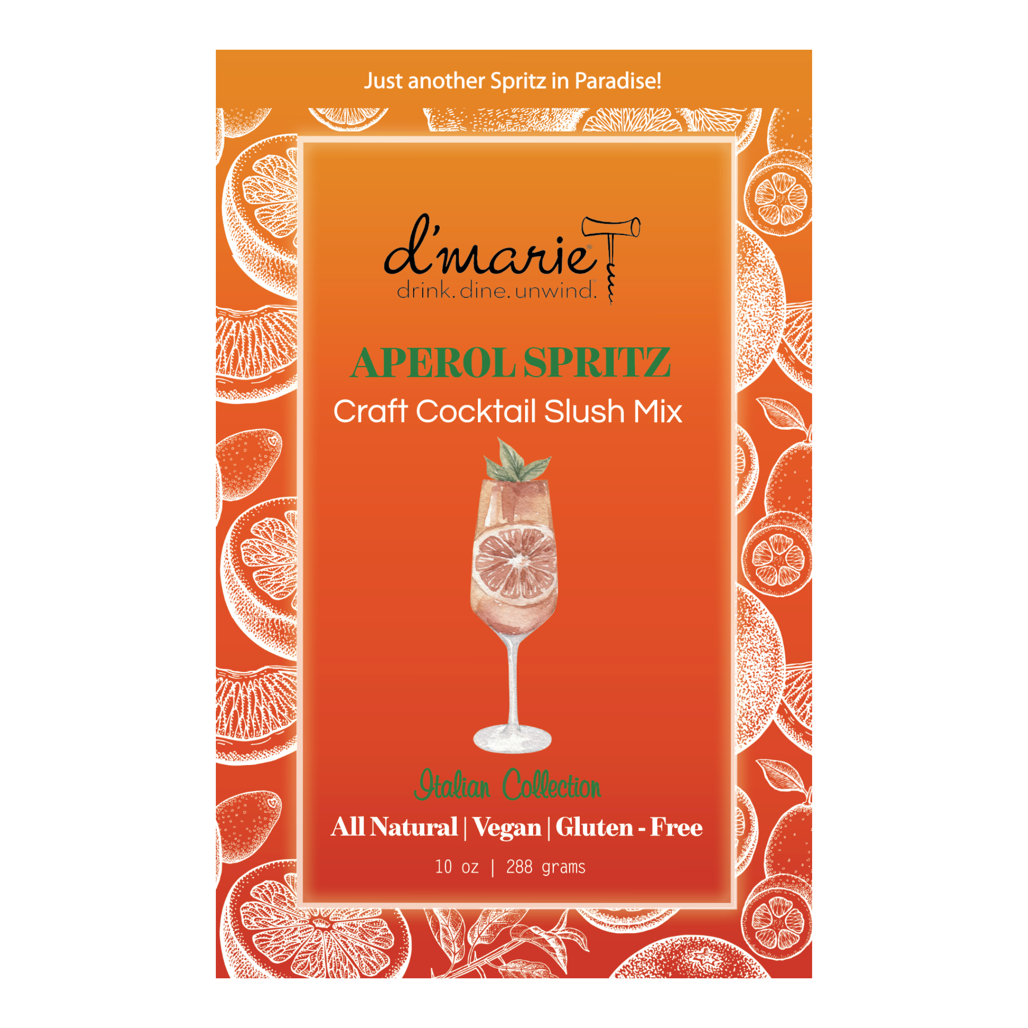 Aperol Spritz Cocktail Slushies