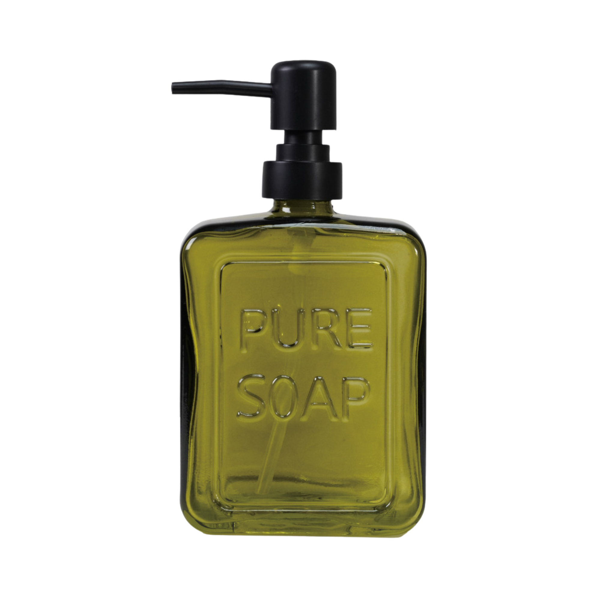 Pressed Glass Soap Dispenser