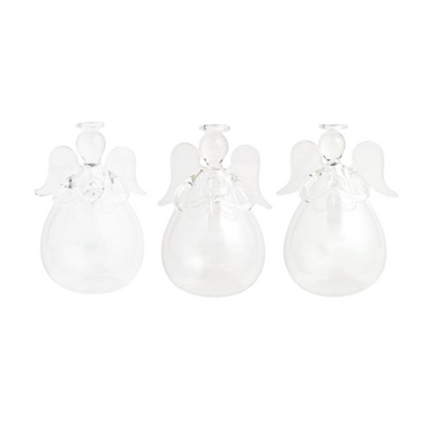 Glass Angel Bud Vase