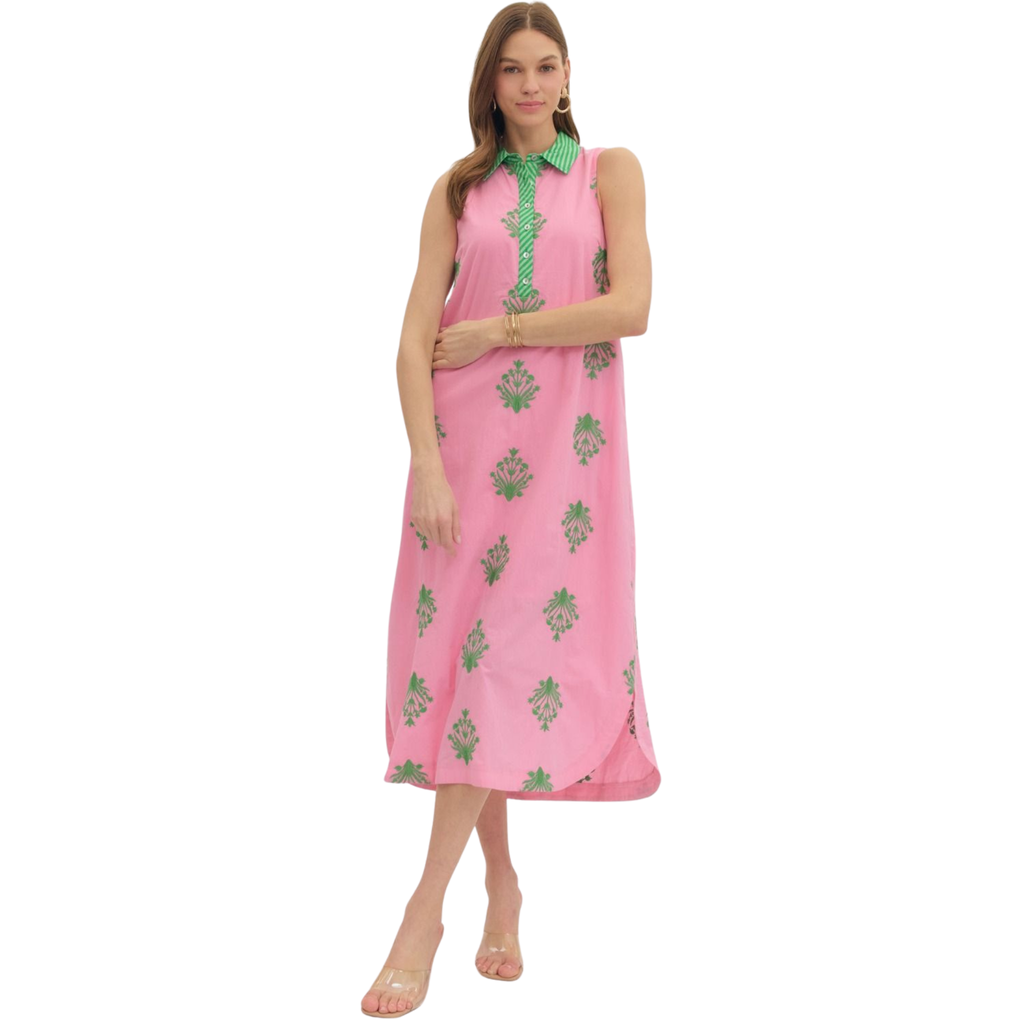 Sav Pink Midi Dress