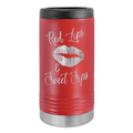 Custom Red Skinny Can Koozie