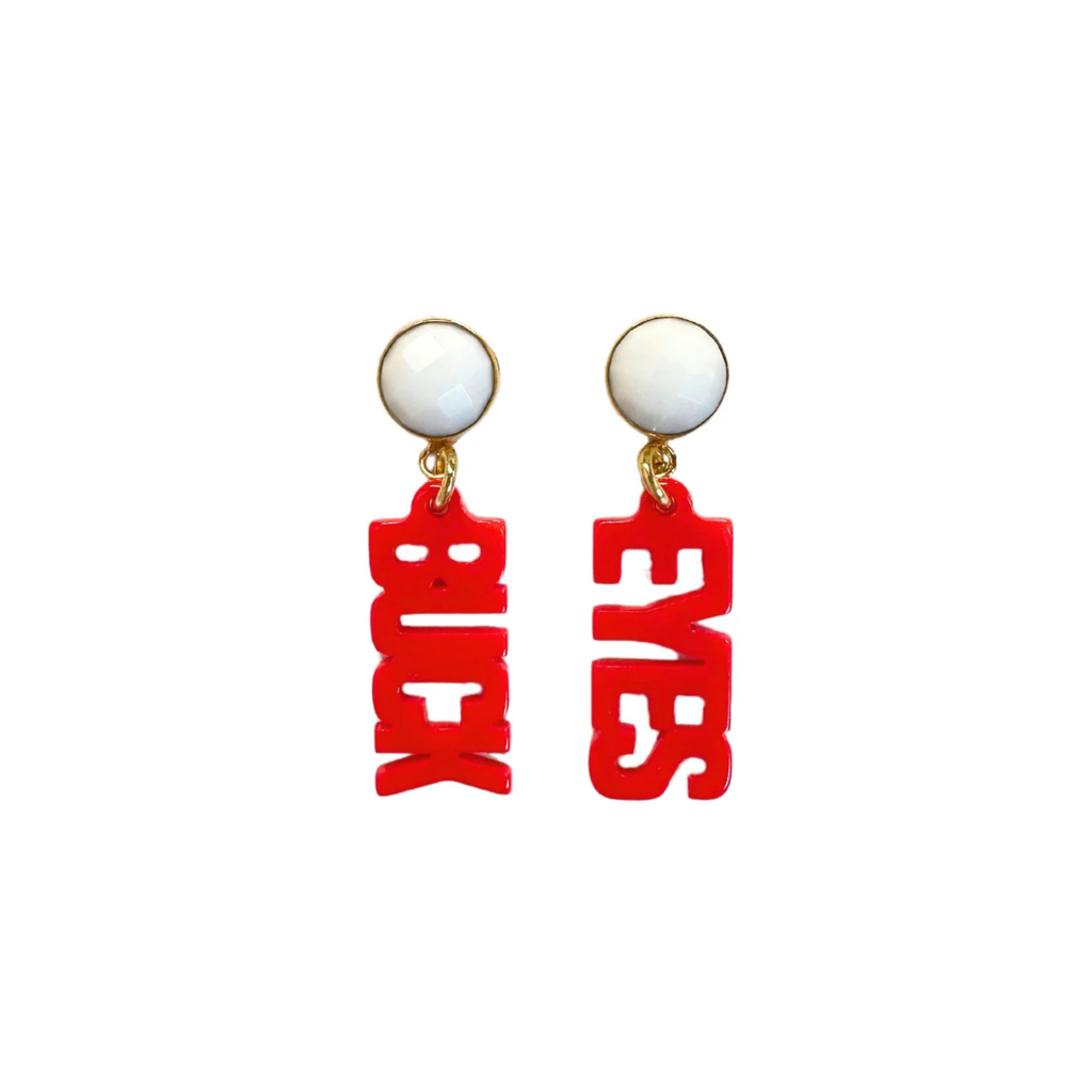 Mini Red Ohio State BUCKEYES Earrings