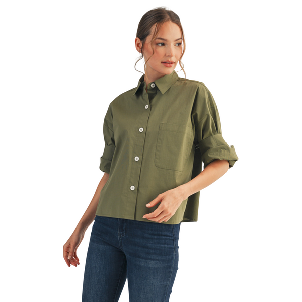 Amie Olive Top