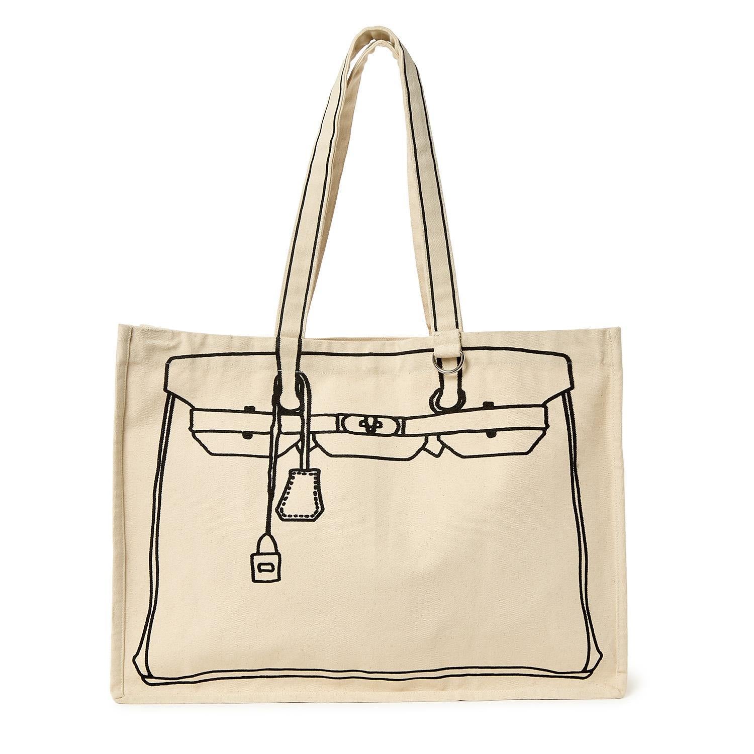 Designer Canvas Tote - Birkin
