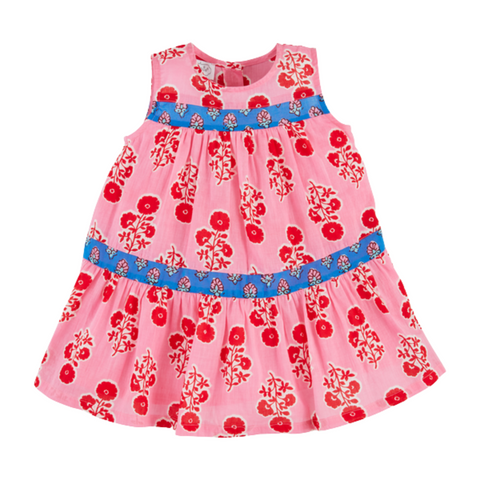Mixed Block Print Toddler Dress
