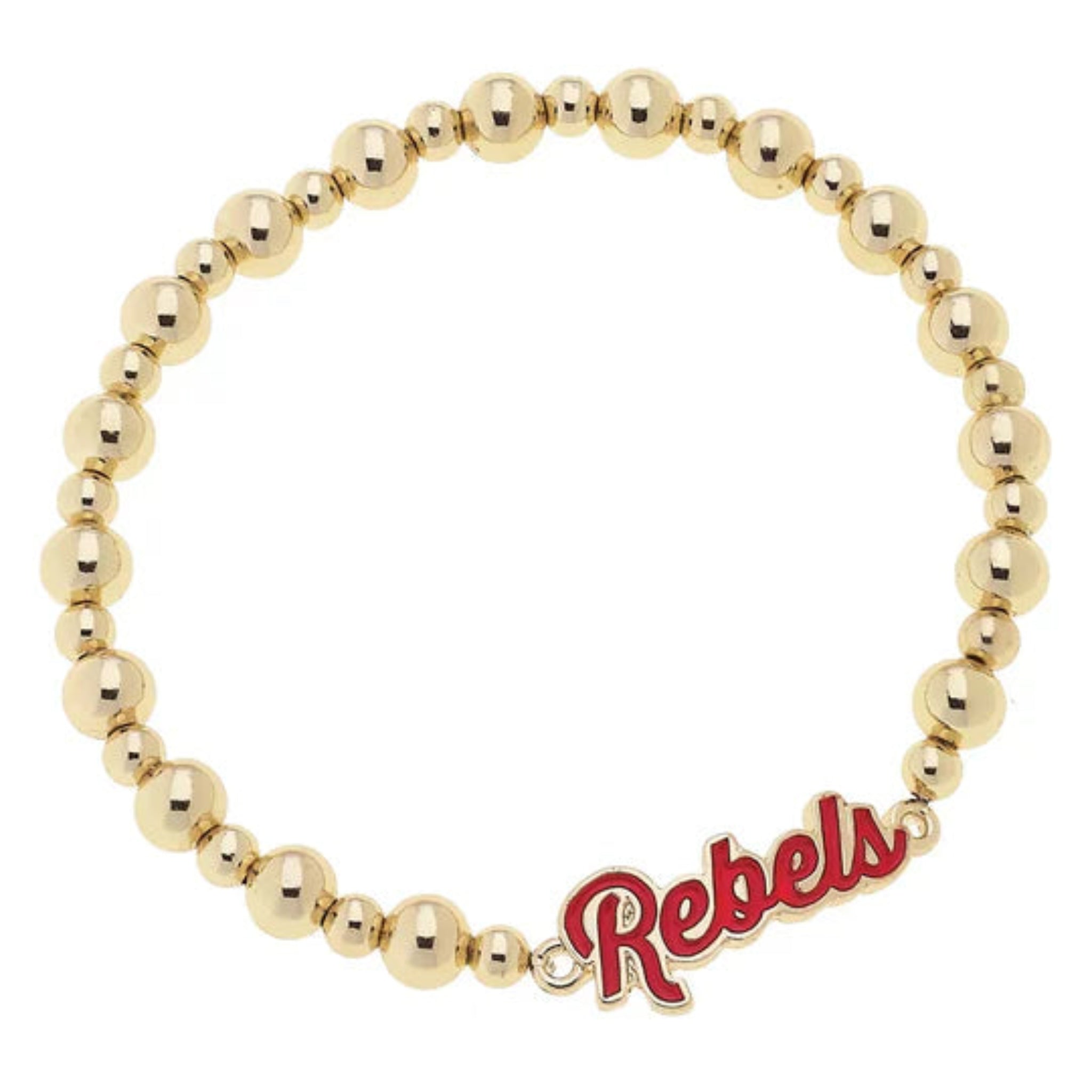 Ole Miss Rebels Ball Bead Stretch Bracelet