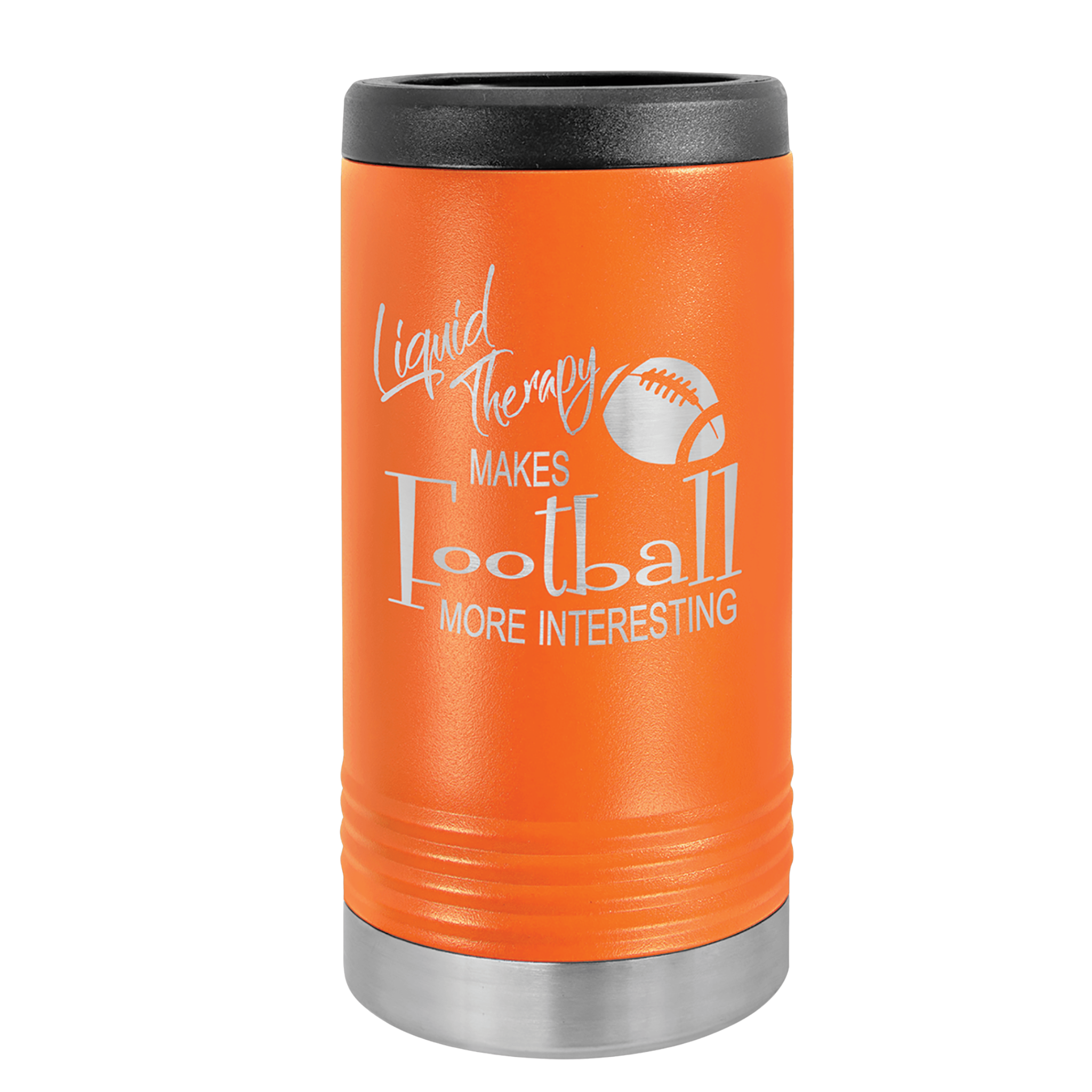 Custom Orange Skinny Can Koozie