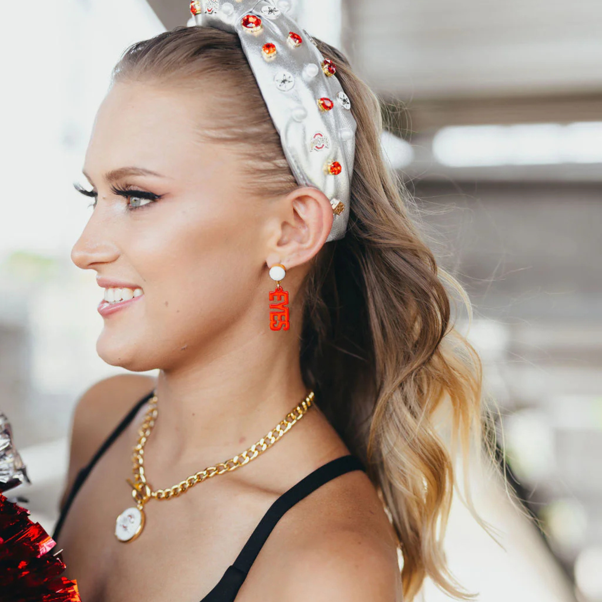 Mini Red Ohio State BUCKEYES Earrings