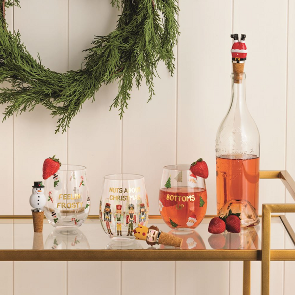 Christmas Light Up Wine Glass Set