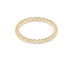 Classic Gold 2mm Bead Ring