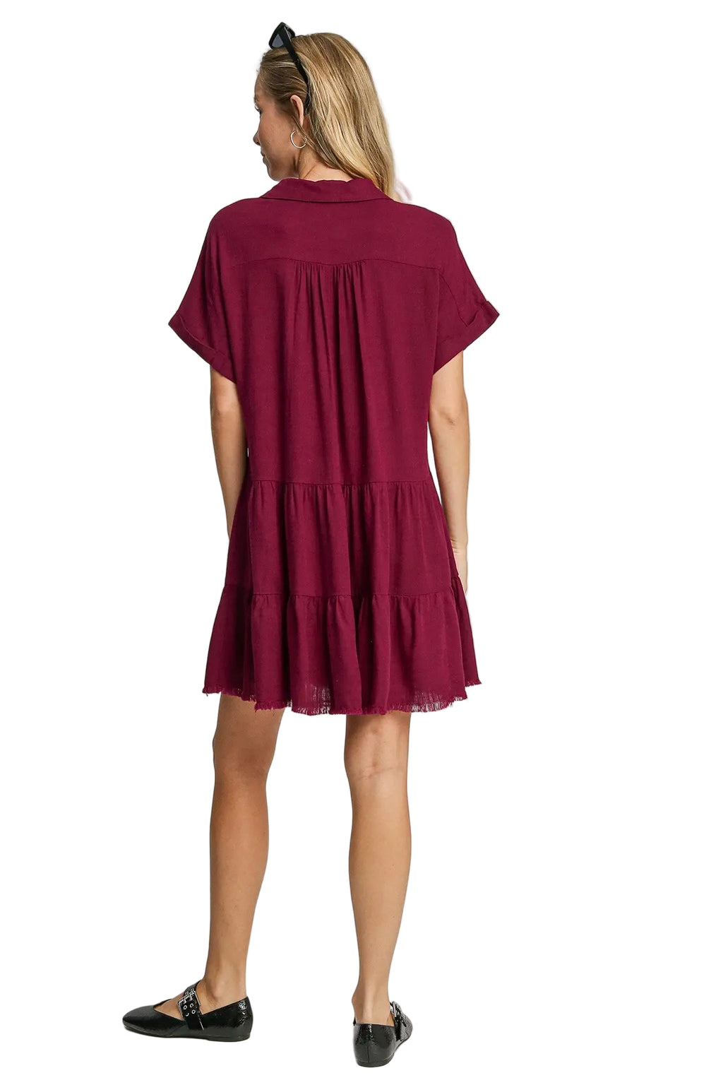 Sunny Maroon Mini Dress