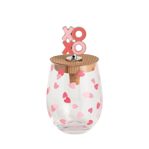 Valentines Wine Glass Set
