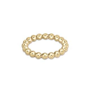 Classic Gold 3mm Bead Ring