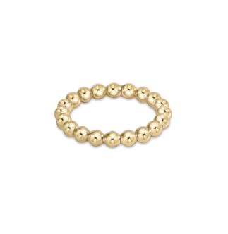 Classic Gold 3mm Bead Ring