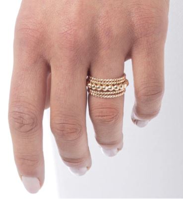 Classic Gold 3mm Bead Ring