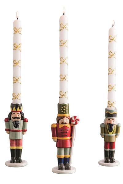 Nutcracker Taper Candle Holders