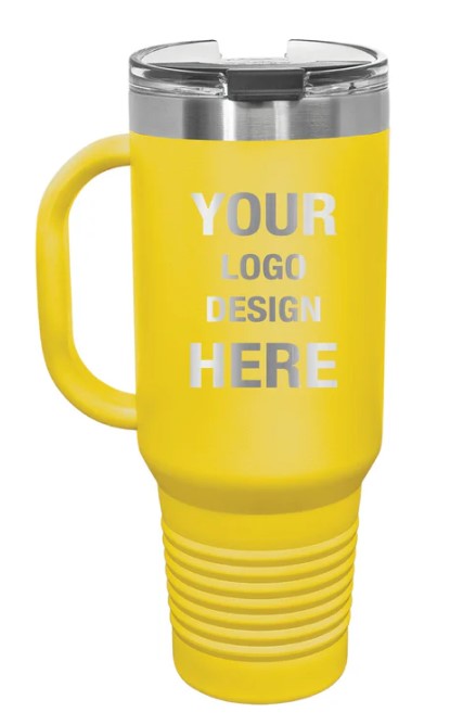 Yellow 40oz Travel Tumbler