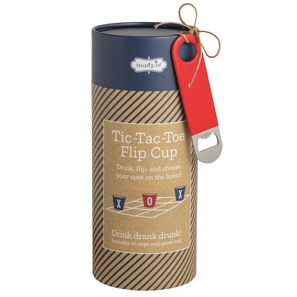 Tic-Tac-Toe Flip Cup Game