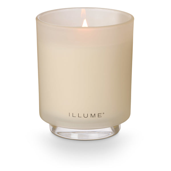 Winter White Refillable Glass Candle