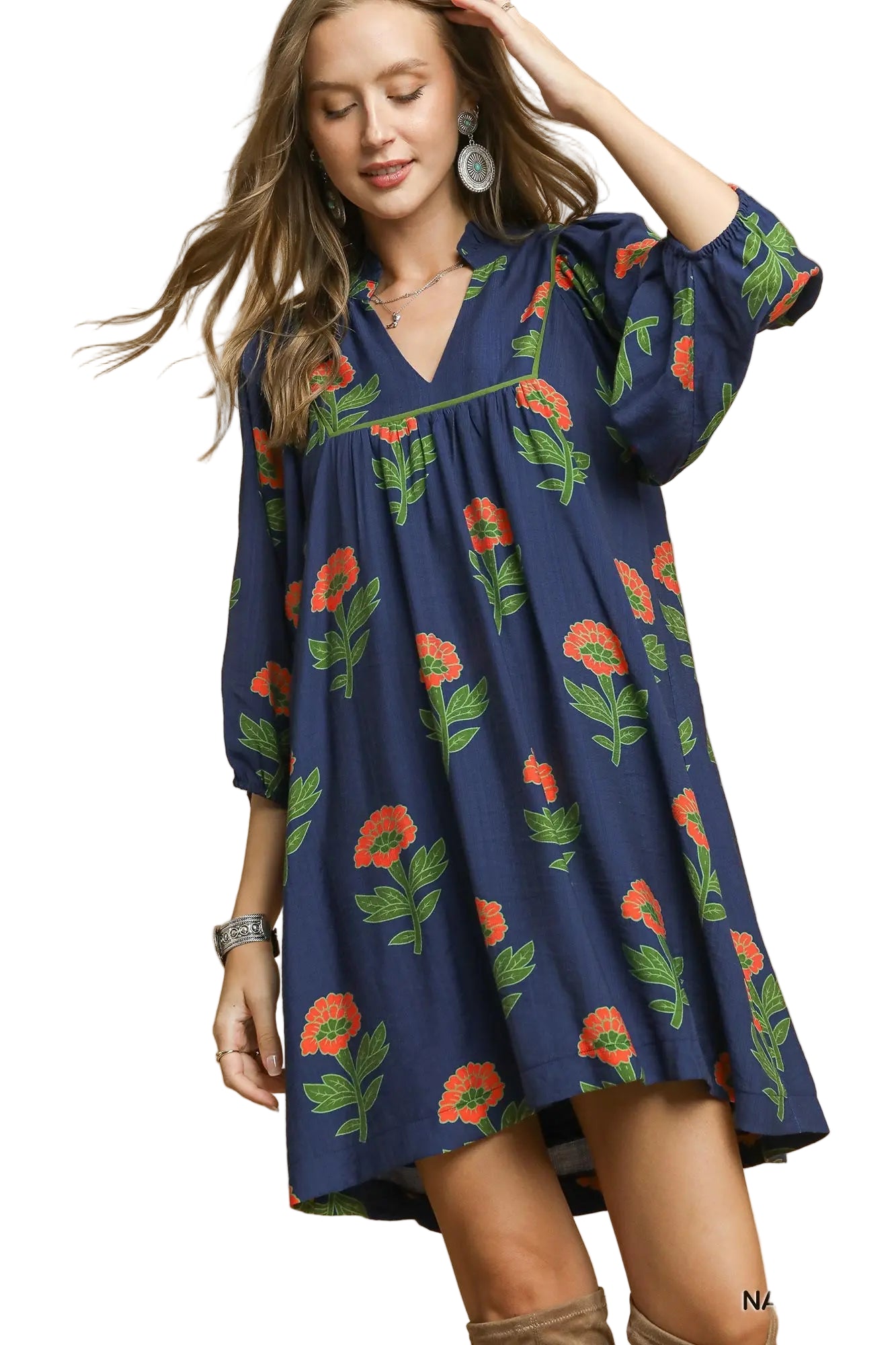 Agnes Navy Dress