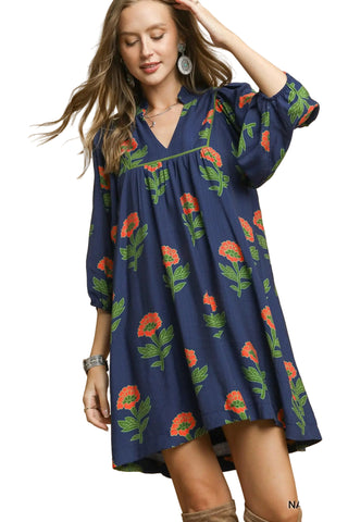 Agnes Navy Dress