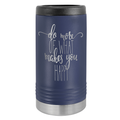 Custom Navy Skinny Can Koozie