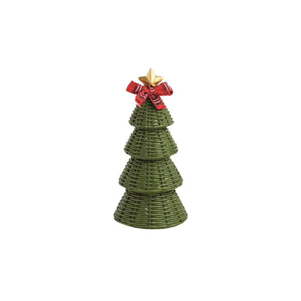 Wicker Resin Christmas Trees