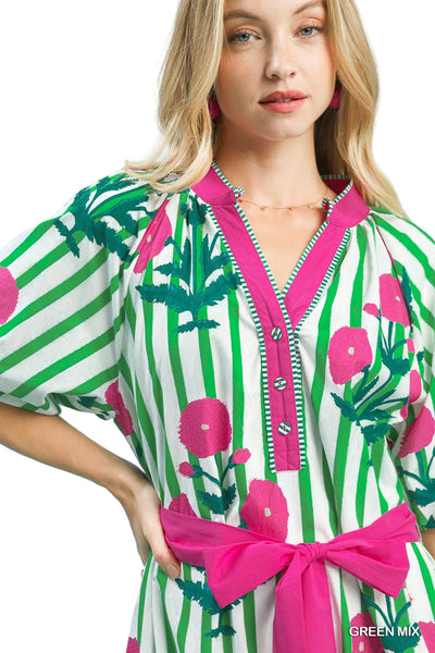 Petunia Pink Midi Dress