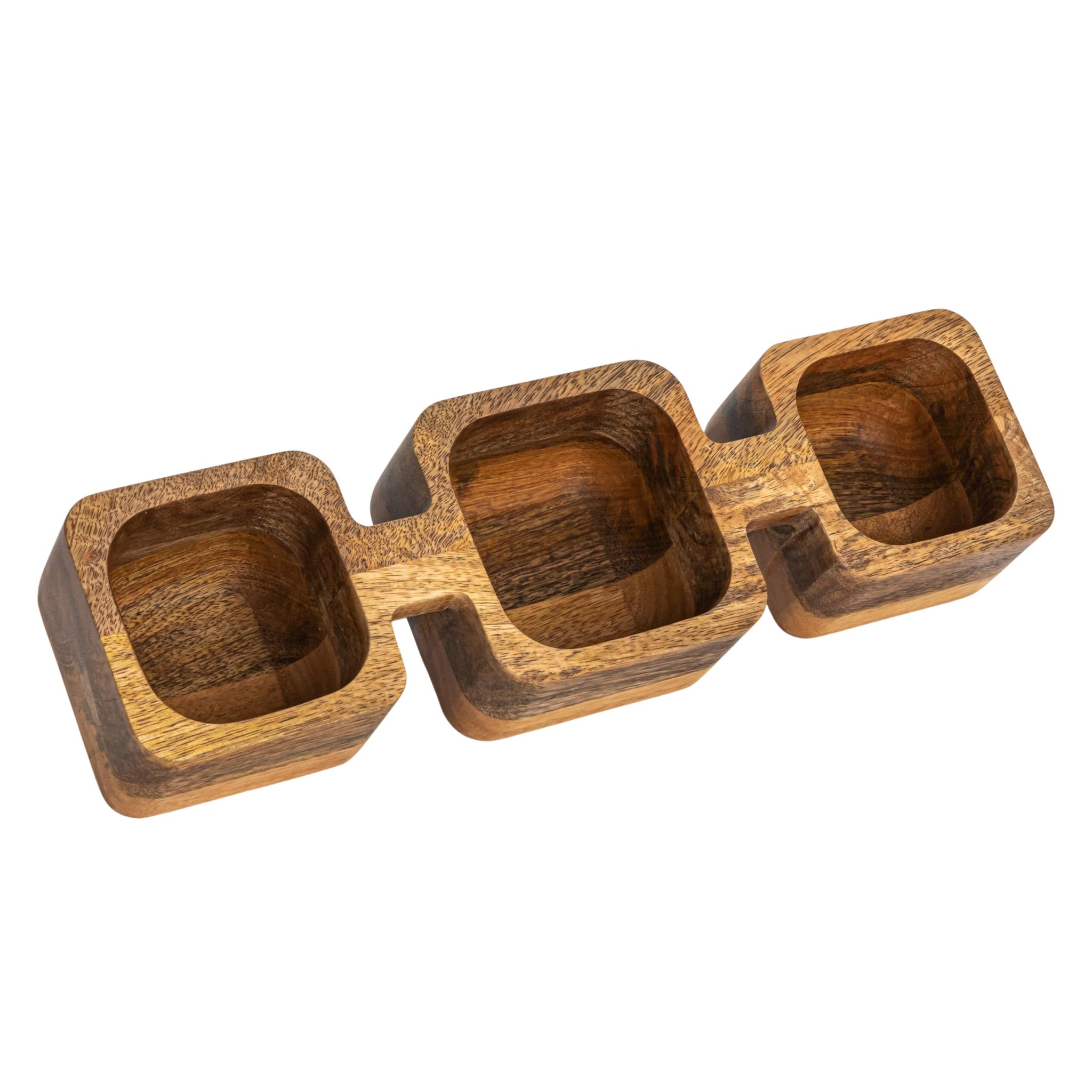 Mango Wood Divided Dish