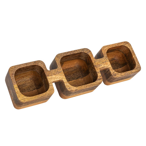 Mango Wood Divided Dish